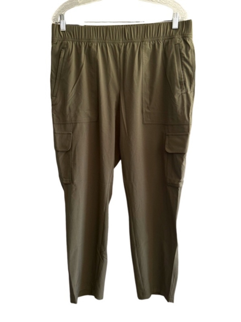 NEW Eddie Bauer Cargo Pants Dark Thyme Olive Green Size L